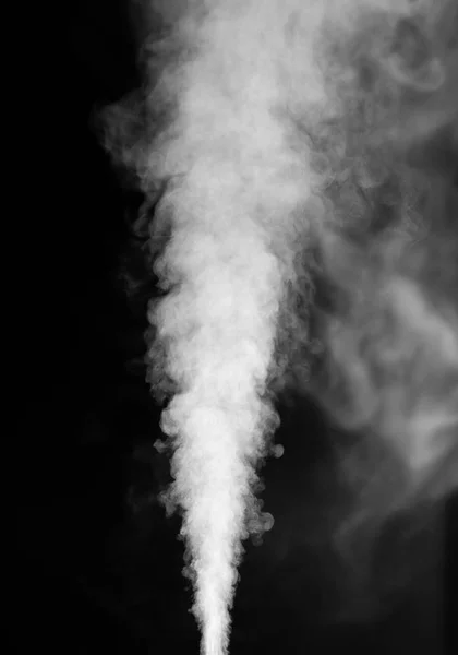 Weißer Dampf auf der schwarzen — Stockfoto