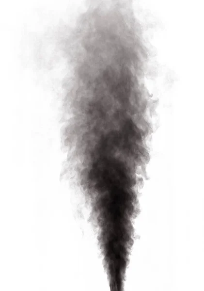 Black smoke on white — Stock Photo, Image