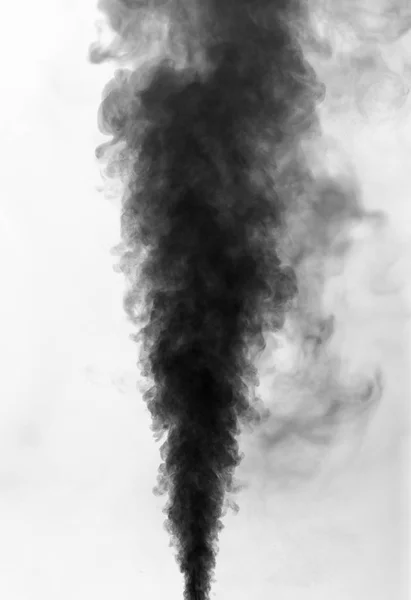 Black smoke on white — Stock Photo, Image