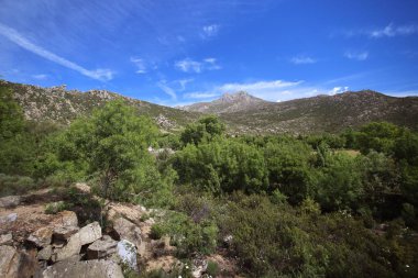 Segovia, İspanya yakınındaki dağ manzarası