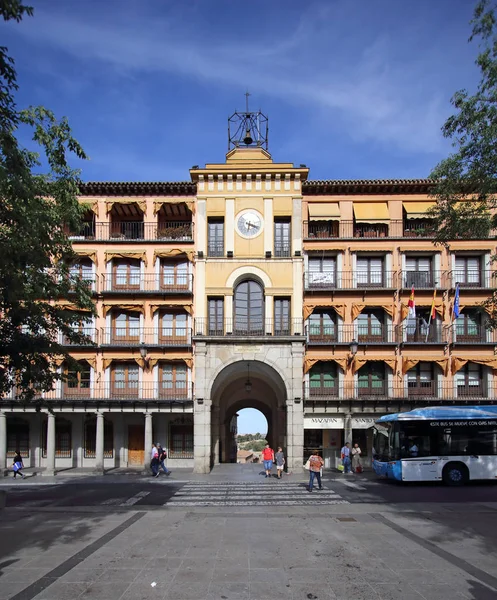 2017 年 5 月 8 日，西班牙托莱多。广场 （广场） 索，托莱多，西班牙。托莱多历史城市是教科文组织世界遗产. — 图库照片