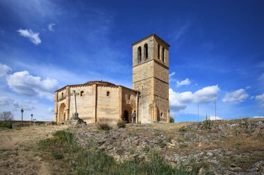 Saint Cross church (Iglesia de Santa Cruz), Segovia, İspanya. Eski Tapınakçılar Kilisesi