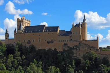 Segovia, İspanya. Segovia 'nın Alcazar' ı. Castilla y Leon