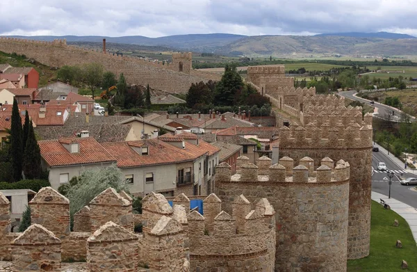 Avila Ortaçağ Kalesi duvar, Castilla y Leon, İspanya