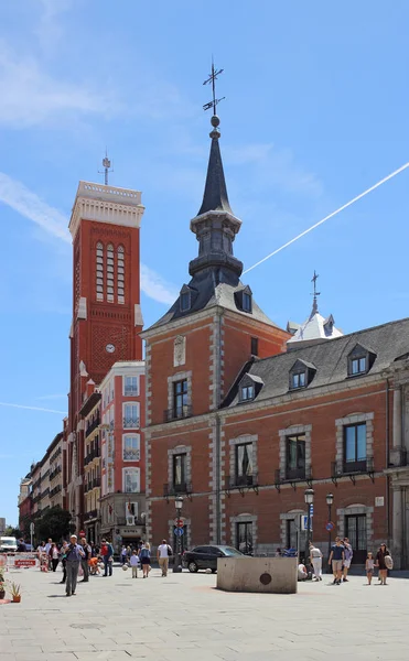 Madrid, Espanha, 7 de maio de 2017. Ministério dos Negócios Estrangeiros e Hotel, Madrid, Espanha. Estes edifícios históricos estão ao lado da Plaza Mayor (Praça Maior) em Madrid . — Fotografia de Stock