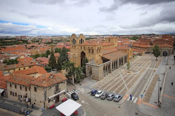 Muralha da fortaleza medieval de Ávila, Castela e Leão, Espanha — Fotografia de Stock