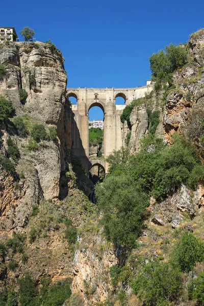 Ponte nuevo (die neue Brücke) in Ronda, Spanien — Stockfoto