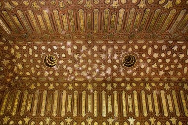  Alhambra 'nın Nasrid Moresk Sarayı Tavanı