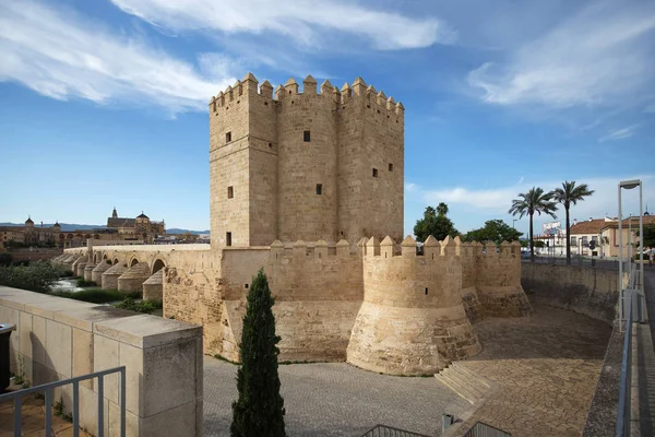Callahora tower at the Guadalquivir river embankment in Cordoba, Spain — Stock Photo, Image