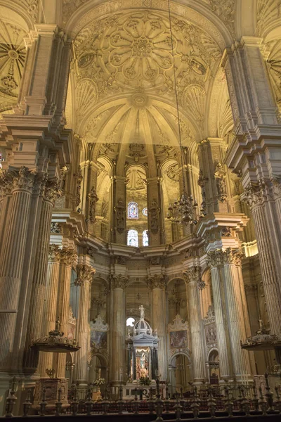 A catedral de Málaga interior — Fotografia de Stock