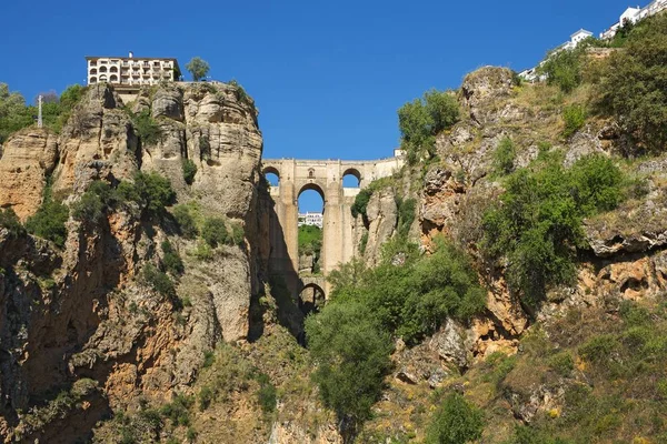 Ponte Nuevo (il Nuovo Ponte) a Ronda, Spagna — Foto Stock