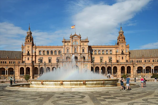 Spain square (Plaza de Espanya) in Seville — Stock Photo, Image