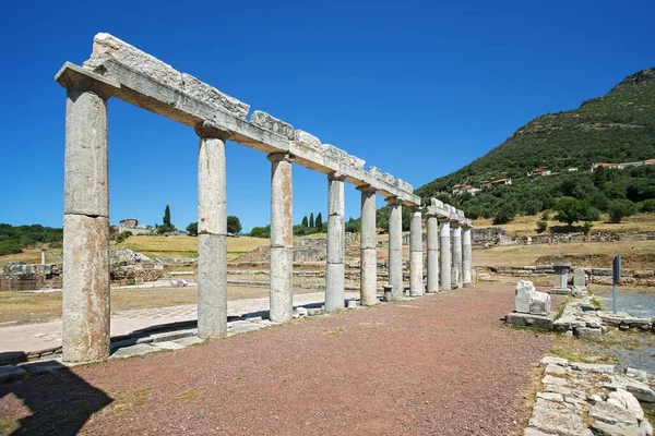 Antiga Cidade Messene Ruínas Peloponeso Grécia — Fotografia de Stock
