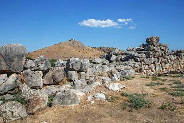 Zřícenina Starobylé Akropole Tirynů Mykénské Archeologické Naleziště Argolisu Peloponésu Místo Stock Fotografie