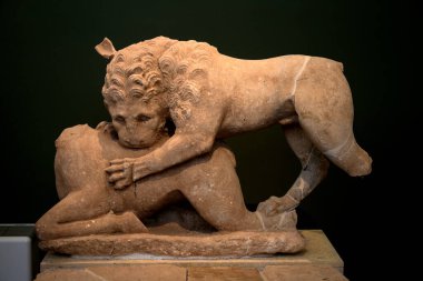 Antik Messene heykeli, Moreloponnese, Yunanistan