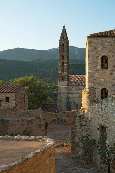 Kerk Van Sint Spyridon Oud Kardamili Peloponnesos Griekenland — Stockfoto