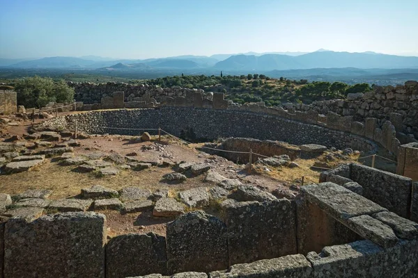 Grave Circle Mycenae Archaeological Site Mykines Argolis Peloponnese Greece Second — Stock Photo, Image