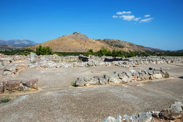 Rovine Dell Antica Acropoli Tirinto Sito Archeologico Miceneo Argolide Nel Fotografia Stock