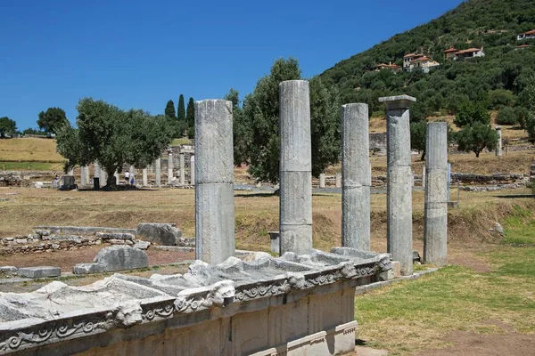 Ősi Messene Romjai Asclepeion Peloponnészosz Görögország — Stock Fotó