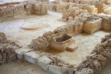 Pylos, Moreloponese, Yunanistan 'daki Kral Nestor sarayının kalıntıları