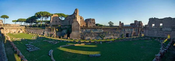 Stadion Der Domizianischen Ruinen Auf Dem Palatin Hügel Rom Italien — Stockfoto