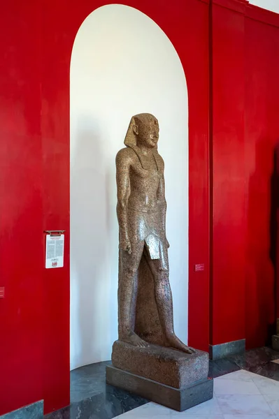 意大利梵蒂冈 2020年1月4日 古埃及雕像陈列在梵蒂冈博物馆 该博物馆收藏了大量古埃及艺术品 — 图库照片