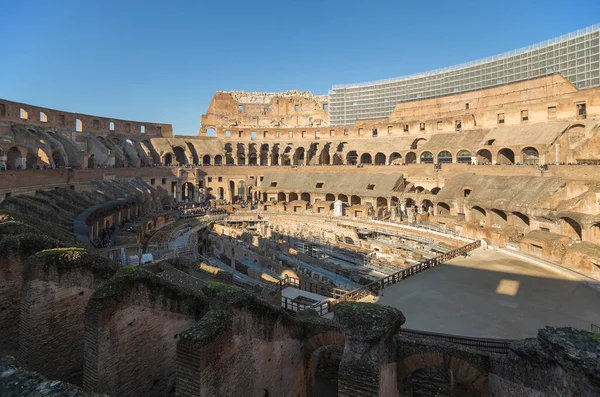 Ruínas Coliseu Roma Maior Edifício Romano Mundo — Fotografia de Stock