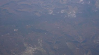 Gökyüzünde uçan uçak gökyüzünden görüldü