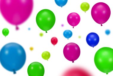 arka plan rengi Parti balonları