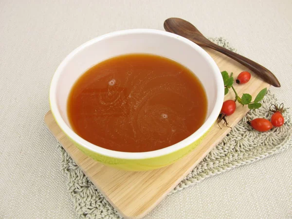 自家製ローズヒップ スープ — ストック写真