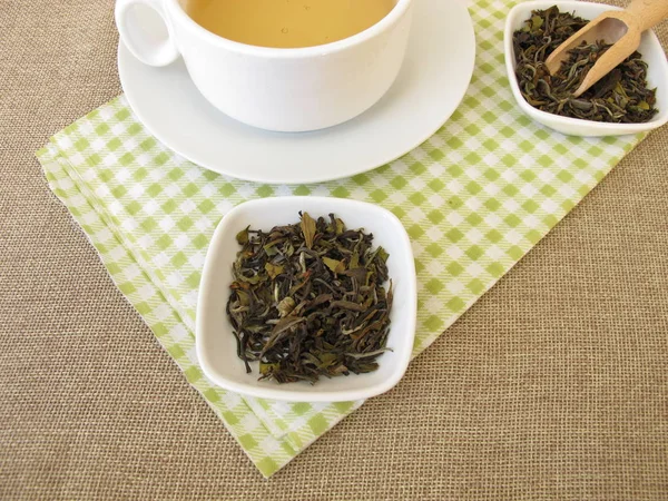 Tazza Bianco Darjeeling Dall India Del Nord — Foto Stock