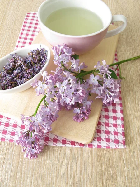 Lilac Tea Dried Lilac Flowers — Stock Photo, Image