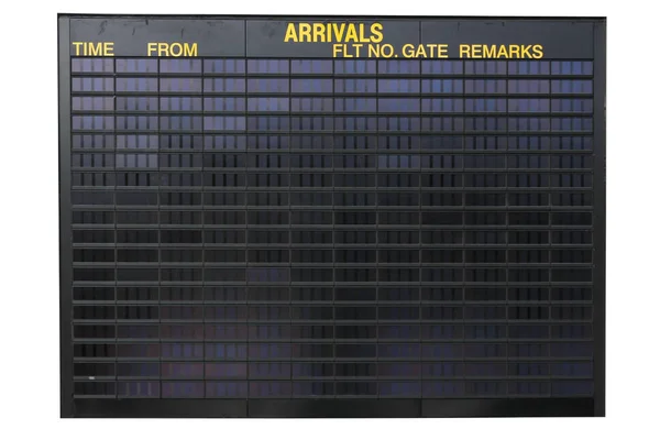 Üres Repülőtér Érkezik Információs Képernyőn Akkor Töltse Saját Szövegét Jogdíjmentes Stock Fotók
