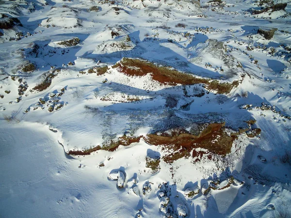Kış manzara anteni — Stok fotoğraf