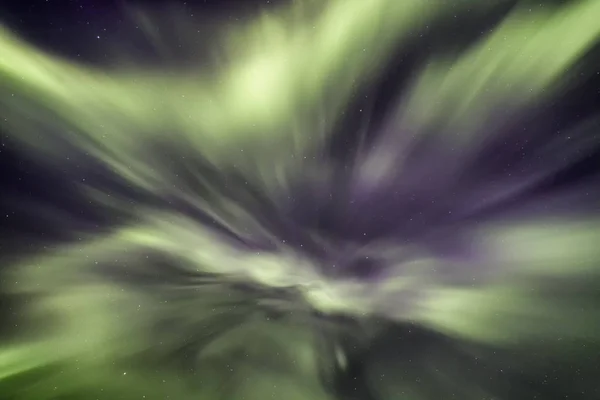 Northern Lights Corona Blazing Night Sky Iceland — Stock Photo, Image