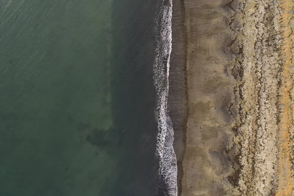 Zlanda Beyaz Bir Plajın Havası — Stok fotoğraf