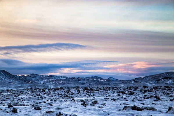 アイスランドの冬の風景 — ストック写真