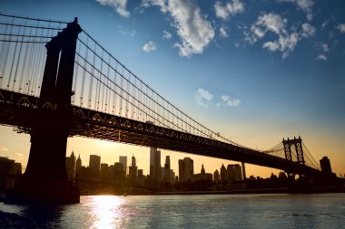 Manhattan Köprüsü Gün batımında