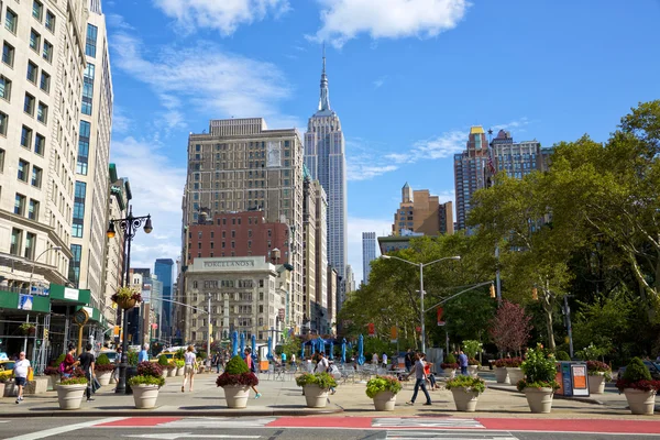 Madison Square Park i Broadway — Zdjęcie stockowe