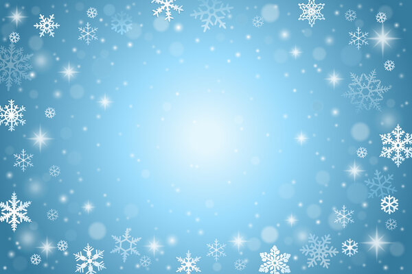 Blue winter background