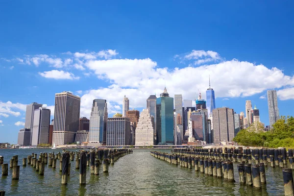 Lagere skyline van manhattan — Stockfoto