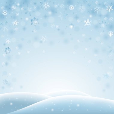 soyut kış manzarası