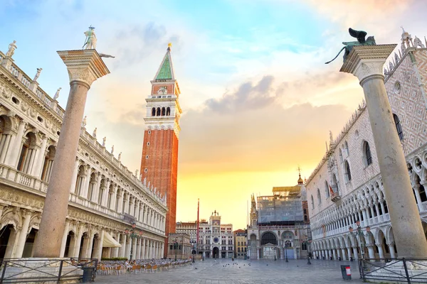 Площадь Сан-Марко в Венеции — стоковое фото