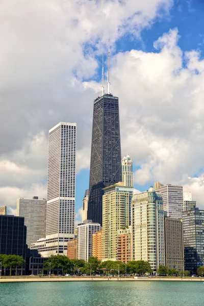 시카고 도시 스카이 라인 — 스톡 사진