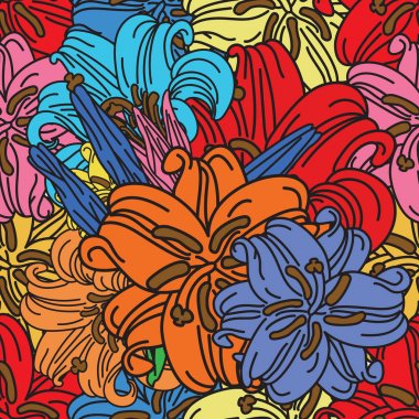 soyut çizilmiş desen