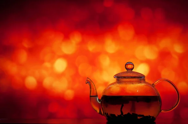 Teapot on a bright background — Stock Photo, Image