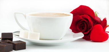 Kahve, çikolata ve gül