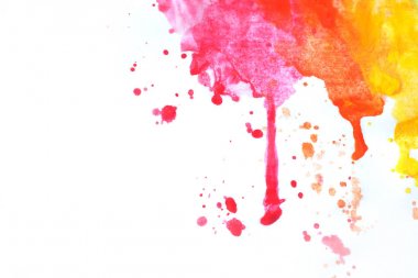 Bir yaprak kağıda boya