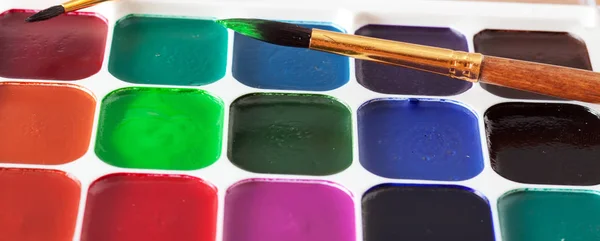 Colored paints close up — Stock Photo, Image