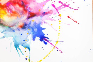 Bir yaprak kağıda boya